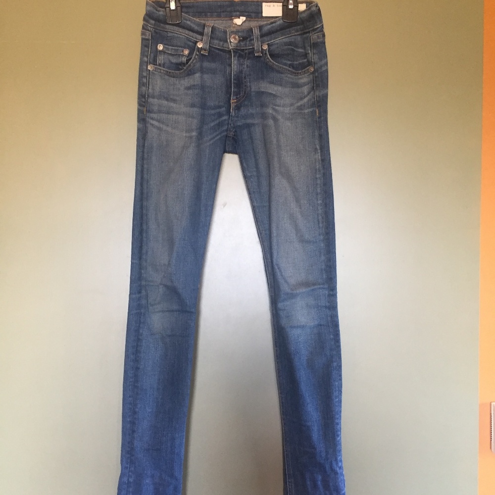 Rag & Bone Mid-Rise Skinny Jeans